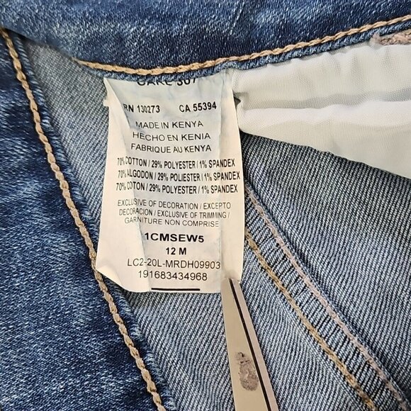 Lee Jeans Women's 12M (W32 L29) Blue Stretch Denim Straight Regular Fit EUC LN - Picture 14 of 16
